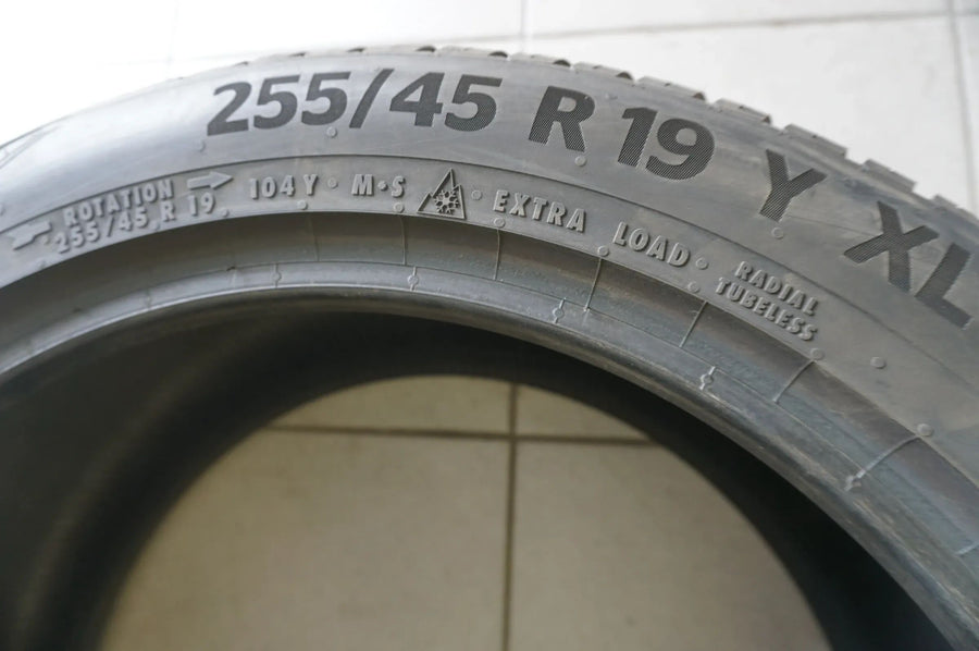 1 X 255 45 R19 104Y Allwetterreifen Continental AllSeasonContact 2024 8mm