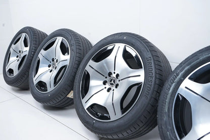 Original Mercedes S-Klasse W223 V223 Maybach Alufelgen mit neuen Winterreifen 255 45 R19