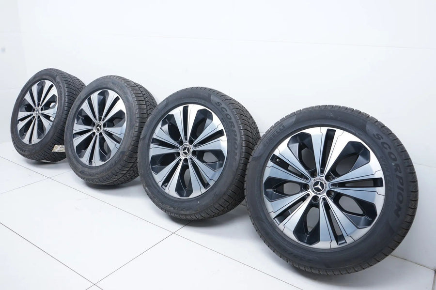 Original Mercedes EQC 19 inch alloy wheels winter tires winter wheels 235 55 R19 7mm