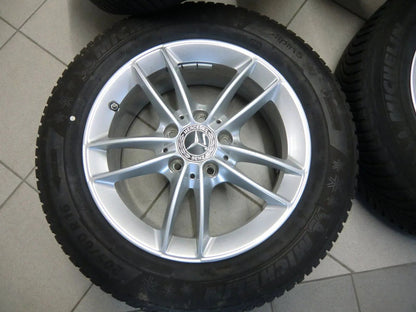 Jantes en aluminium, pneus hiver, roues hiver d'origine Mercedes Classe A W177, Classe B, CLA