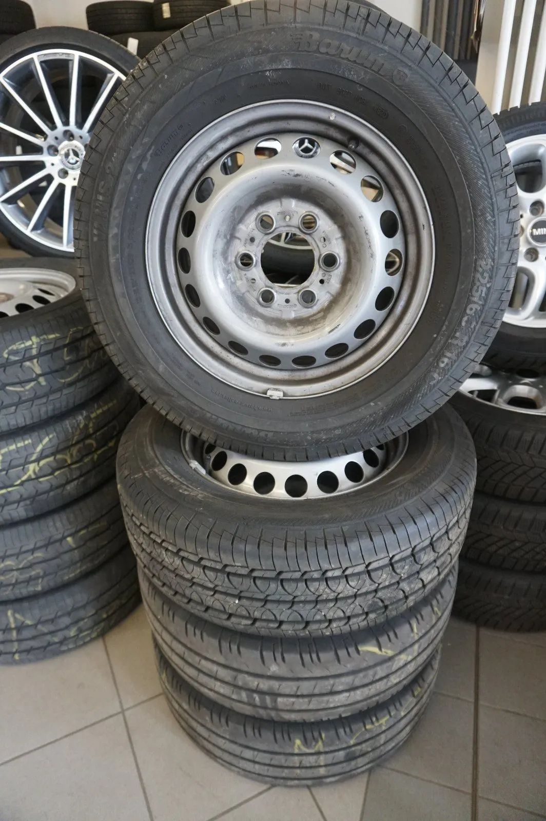 Genuine Mercedes Sprinter W910 Rims Summer Wheels Summer Tires 225 65 R16C 9mm