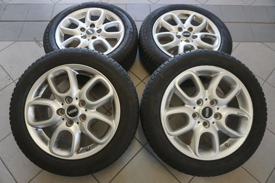 Original Mini Cooper One F56 Alloy Wheels Winter Tyres 195 55 R16 7mm