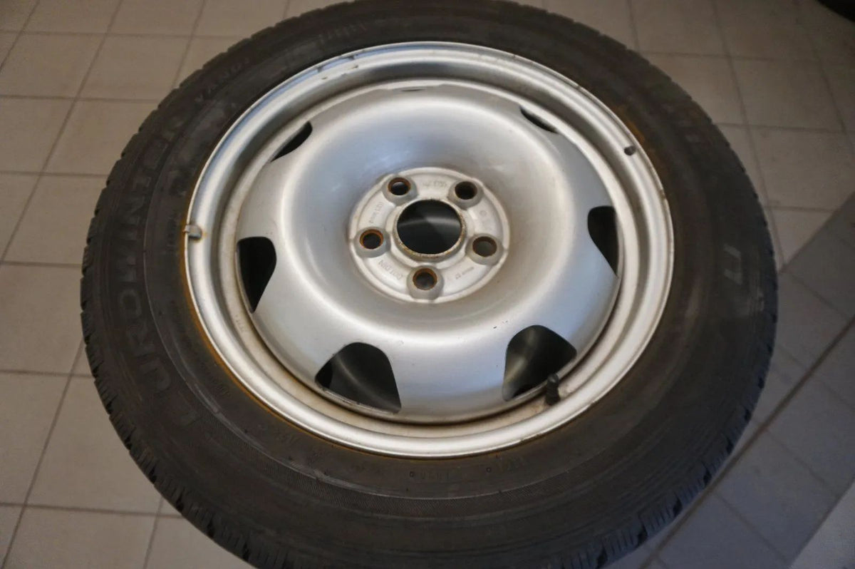 VW Bus Transporter T5 T6 Steel Wheels Winter Tires 215 60 R17C 7mm Detailansicht 3
