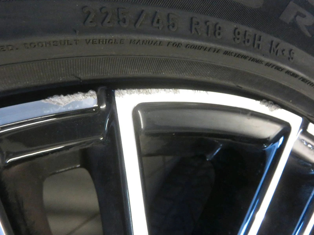 Original Mercedes C-Class W206 S206 Alloy Wheels Winter Tires 225 45 R18 Inch 6mm Detail view 4