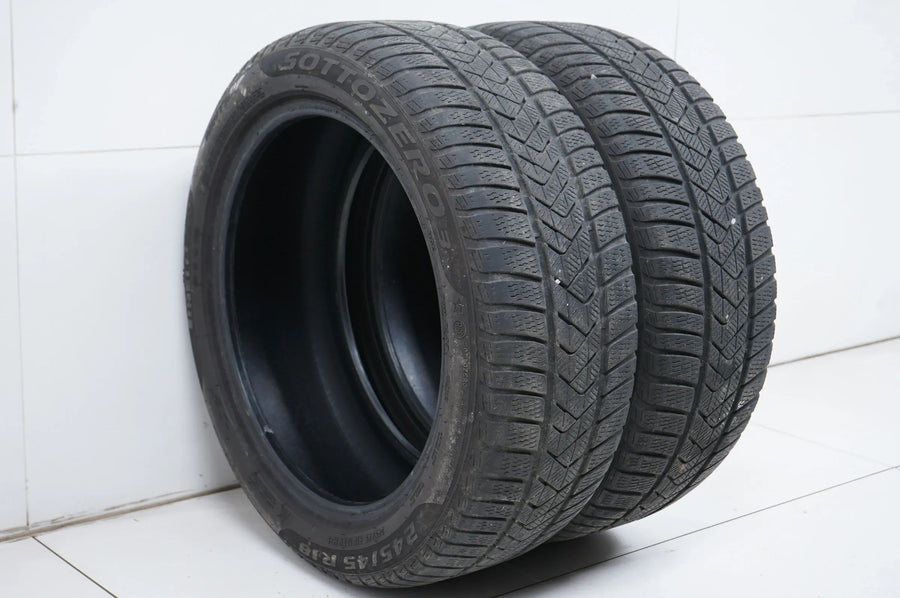 2x Winterreifen Pirelli 245/45 R18 Zoll DOT19 ca.4mm Bmw*MO