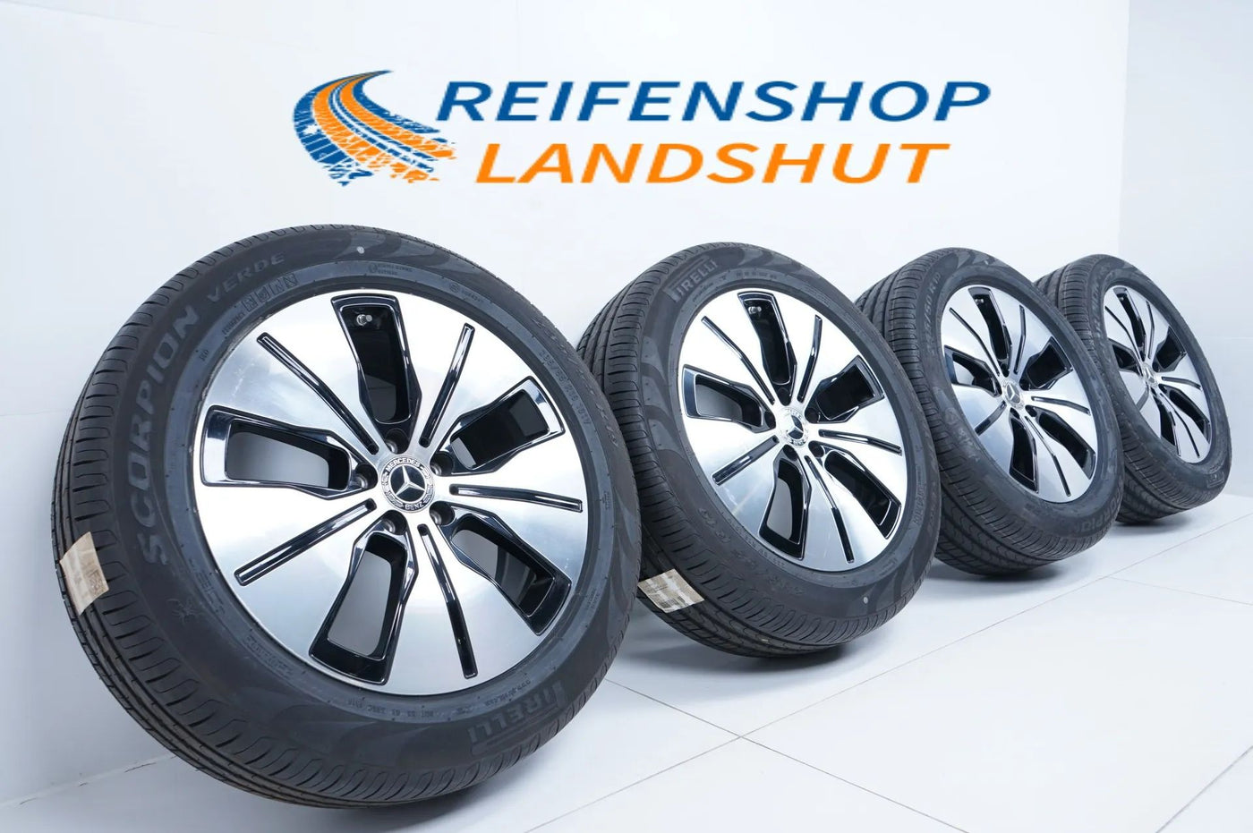 Original Mercedes EQC TOP 19 inch alloy wheels summer tires 235 55 255 50 R19 8mm