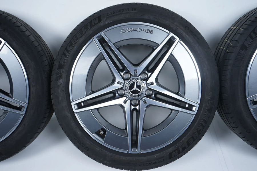 Mercedes C Class W206 summer tires, summer wheels AMG 18 inch