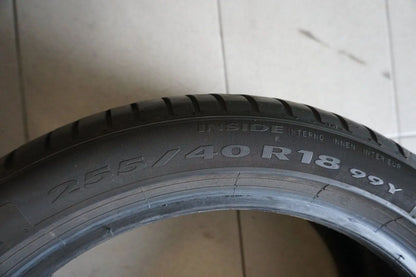 2 X 255 40 R18 99Y Sommerreifen Pirelli Cinturato P7 * 2022 5mm