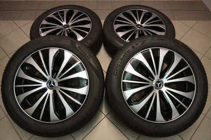 Jantes en aluminium d'origine Mercedes EQS V297 Pneus d'été 235 55 R19 pouces