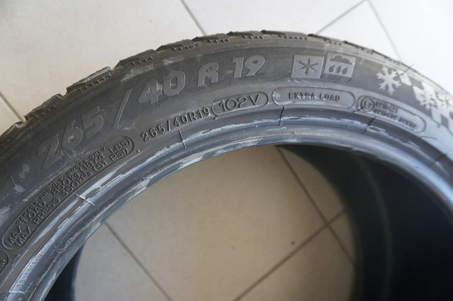 2 X 265 40 R19 102V Winterreifen Michelin Pilot Alpin PA4 MO 2018 6mm