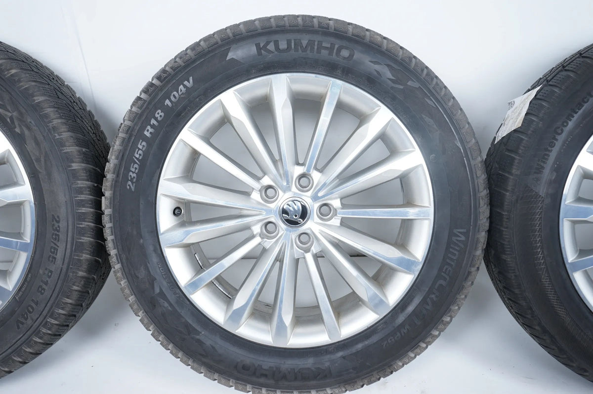 Original Skoda Kodiaq Winter Wheels Winter Tires 235 55 18 Inch Detailansicht 4