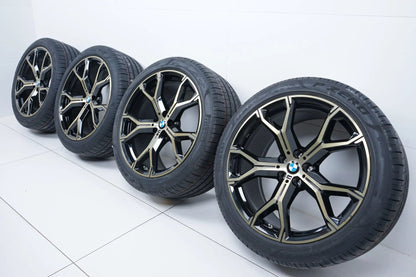Neu BMW X5 X6 G05 Sommerreifen Sommerräder M741 Gold 21 Zoll