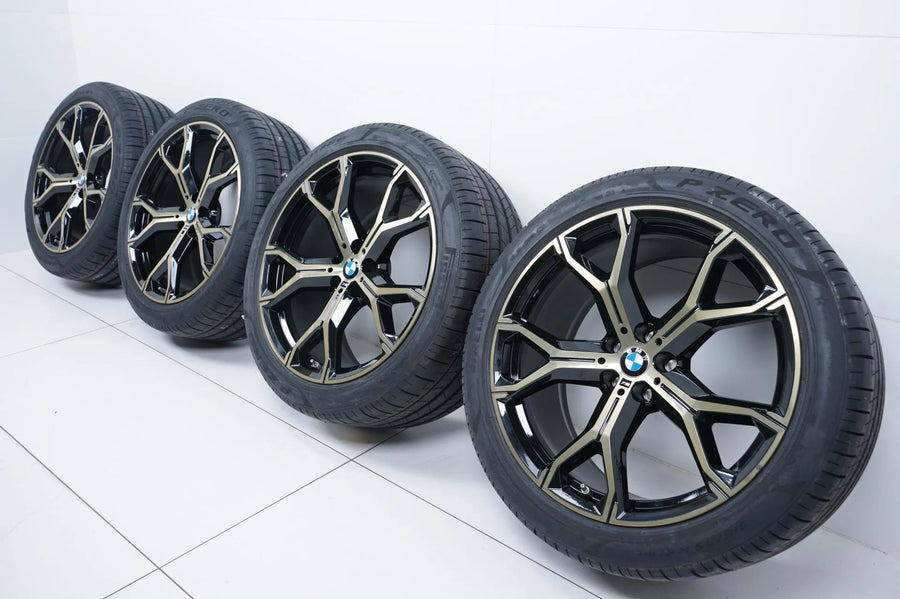 Neu BMW X5 X6 G05 Sommerreifen Sommerräder M741 Gold 21 Zoll