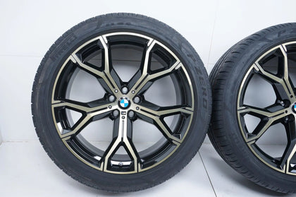 Nouvelles jantes BMW X5 X6 G05 été pneus d'été M741 Gold 21 pouces