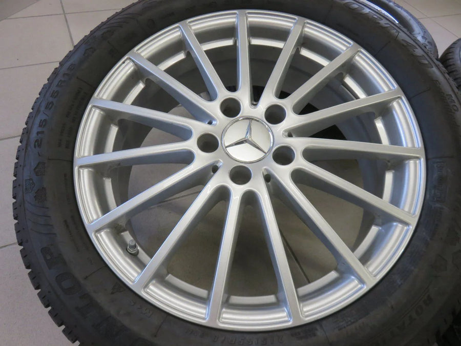 Cerchi in lega originali Mercedes GLA X156, ruote invernali, pneumatici invernali 215 55 R18 pollici 7 mm