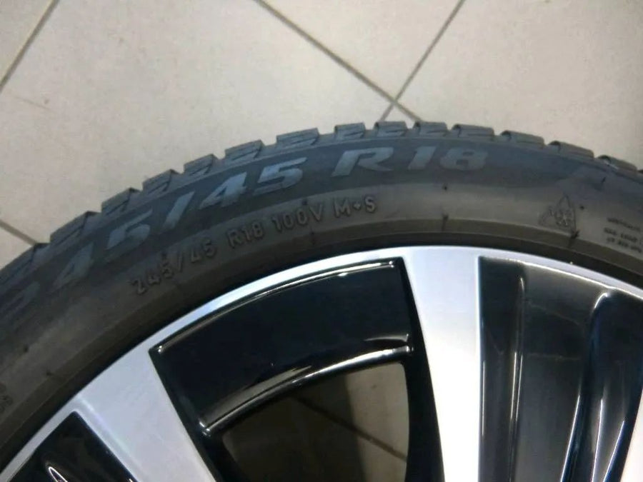 Cerchi in lega originali Mercedes Classe E W213 S213, pneumatici invernali 245 45 R18 pollici, 6 mm
