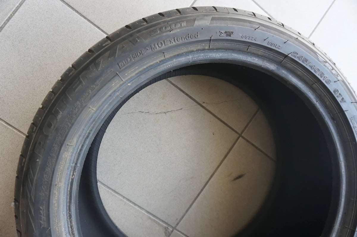 1 X 245 40 R18 97Y Sommerreifen Bridgestone Potenza S001 MOE RFT RSC 2017 7mm Detailansicht 3