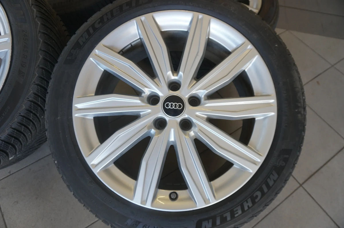 Original Audi A6 C8 4K 19 Zoll Alufelgen Winterräder Winterreifen 245 45 R19 7mm Detailansicht 3