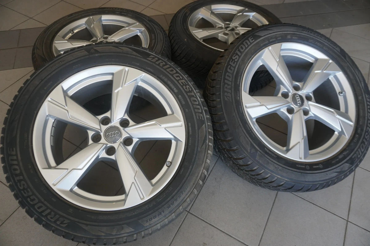 Original Audi A6 C8 4K Allroad Alufelgen Winterräder Winterreifen 235 55 R18 8mm Vue détaillée 2