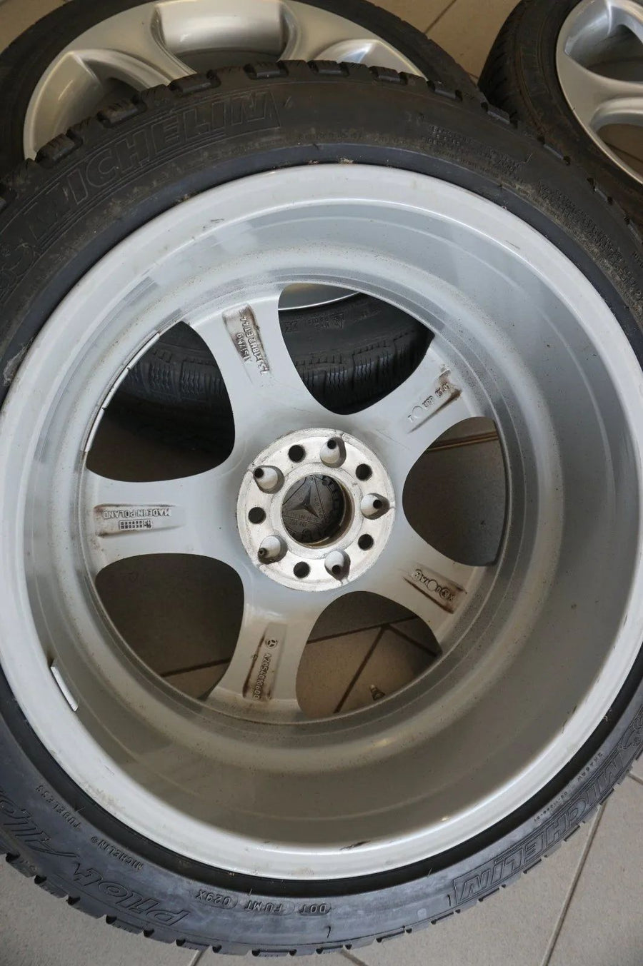 Jantes alu d'origine Mercedes Classe C W205 S205 roues complètes hiver pneus hiver 18 pouces