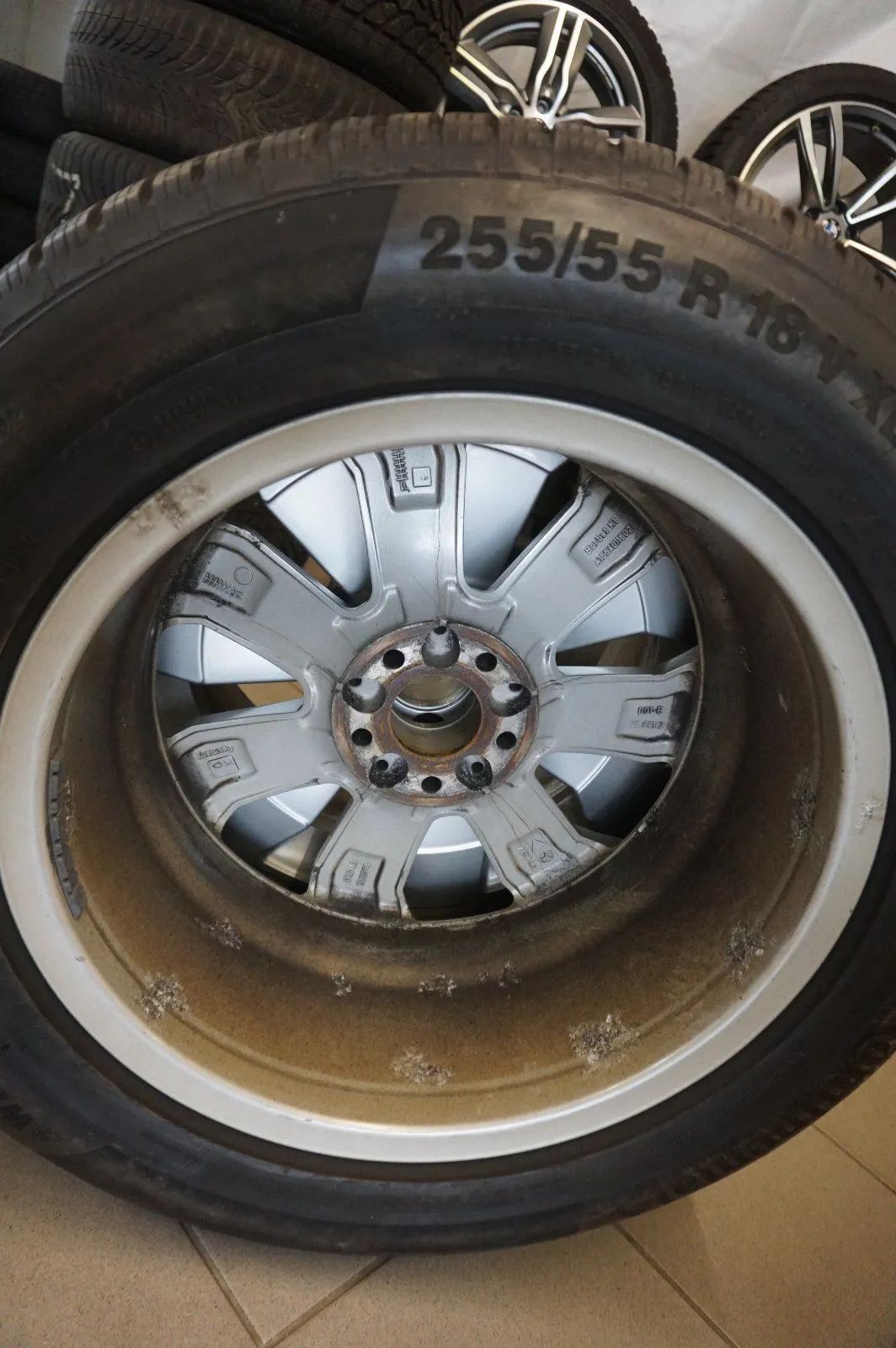 Original Mercedes ML GLE W166 Alloy Wheels Winter Wheels Winter Tires 255 55 R18 Inch Detailansicht 11