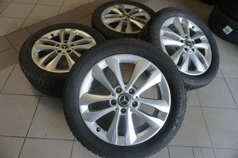 Cerchi in lega originali Mercedes Classe C W205 S205 da 17 pollici, ruote invernali, pneumatici invernali