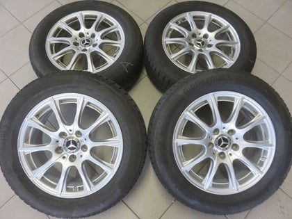 Jantes alu d'origine Mercedes Classe C W205 S205 avec pneus hiver 205 60 R16 7mm