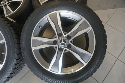 Jantes aluminium d'origine Mercedes Classe C W205 Roues hiver Pneus hiver 225 50 R17
