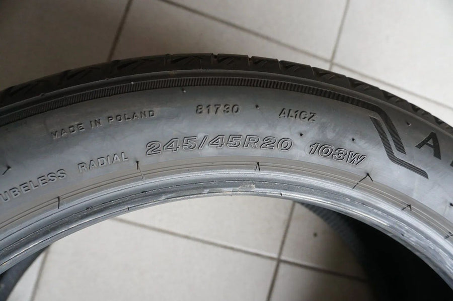 2 X 245 45 R20 103W Sommerreifen Bridgestone Alenza 001 * RSC RunFlat 2022 6mm