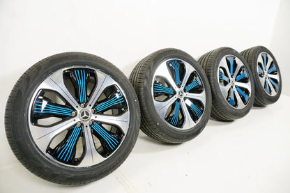 Original Mercedes EQC N293 20 Inch Alloy Wheels Summer Tires 235 50 255 45 R20 8mm