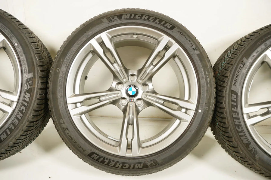 Pneus et jantes hiver neufs pour BMW M5 F90, dimensions 265/40/19 pouces, norme 705M.