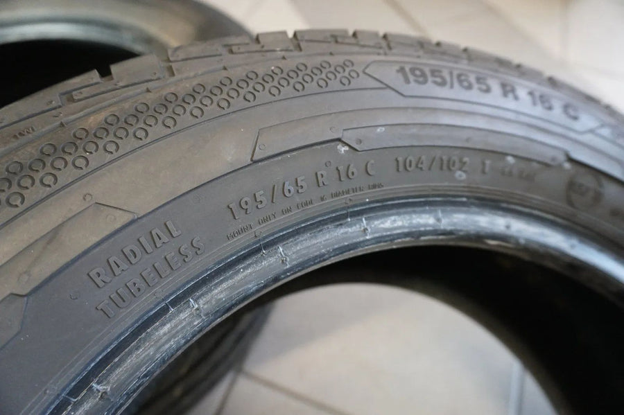 2 X 195 65 R16C 104/102T pneumatici estivi Continental ContiVanContact 100 7mm 2020