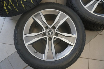 Jantes aluminium d'origine Mercedes Classe C W205 Roues hiver Pneus hiver 225 50 R17