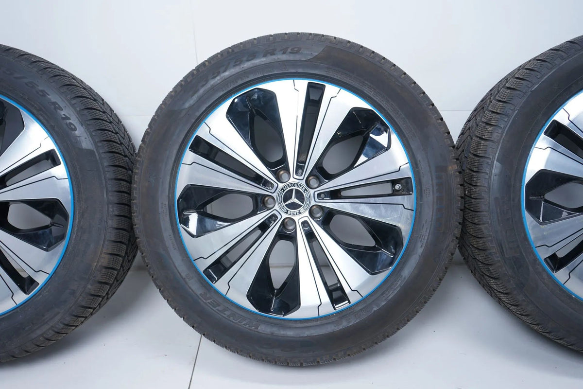 Original Mercedes EQC N293 19 inch alloy wheels winter tires 235 55 255 50 R19 7mm Detailansicht 4