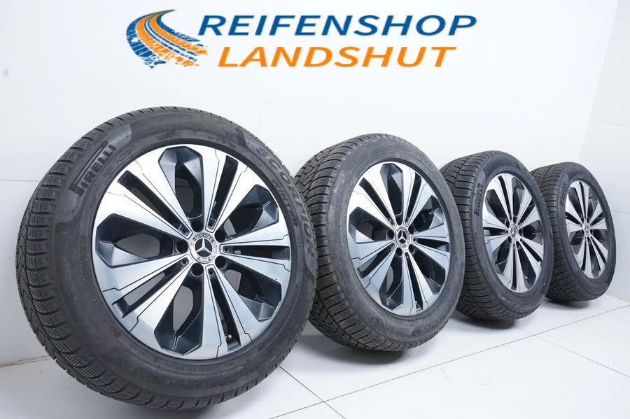 Original Mercedes EQC 19 inch alloy wheels winter tires winter wheels 235 55 R19 7mm