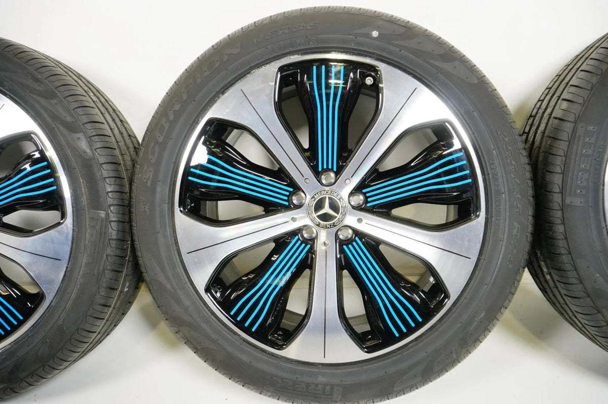Original Mercedes EQC N293 20 Inch Alloy Wheels Summer Tires 235 50 255 45 R20 8mm Detailansicht 5