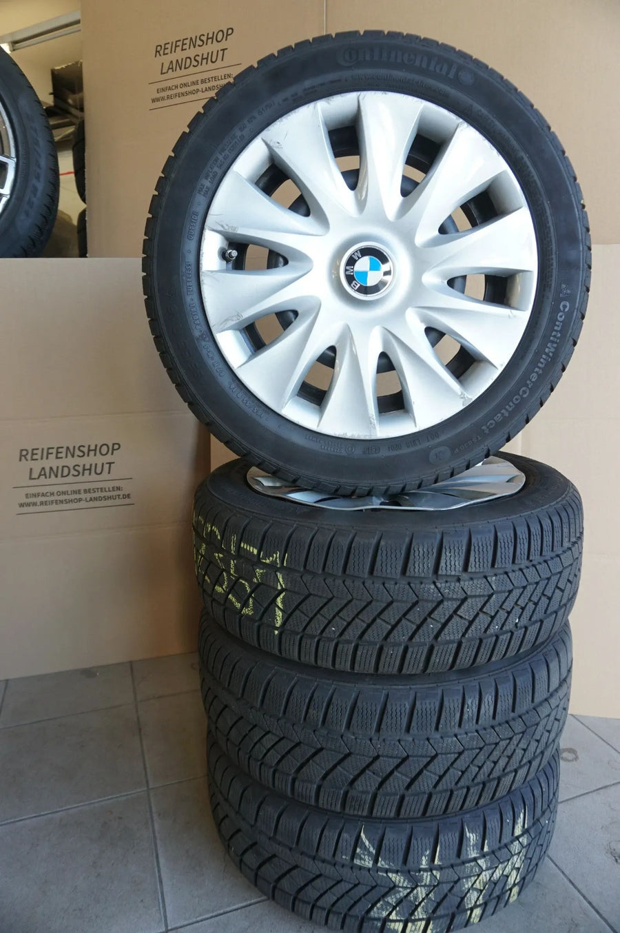Original BMW Serie 1 F20 F21 cerchi in acciaio ruote invernali pneumatici invernali 195 55 R16 7mm
