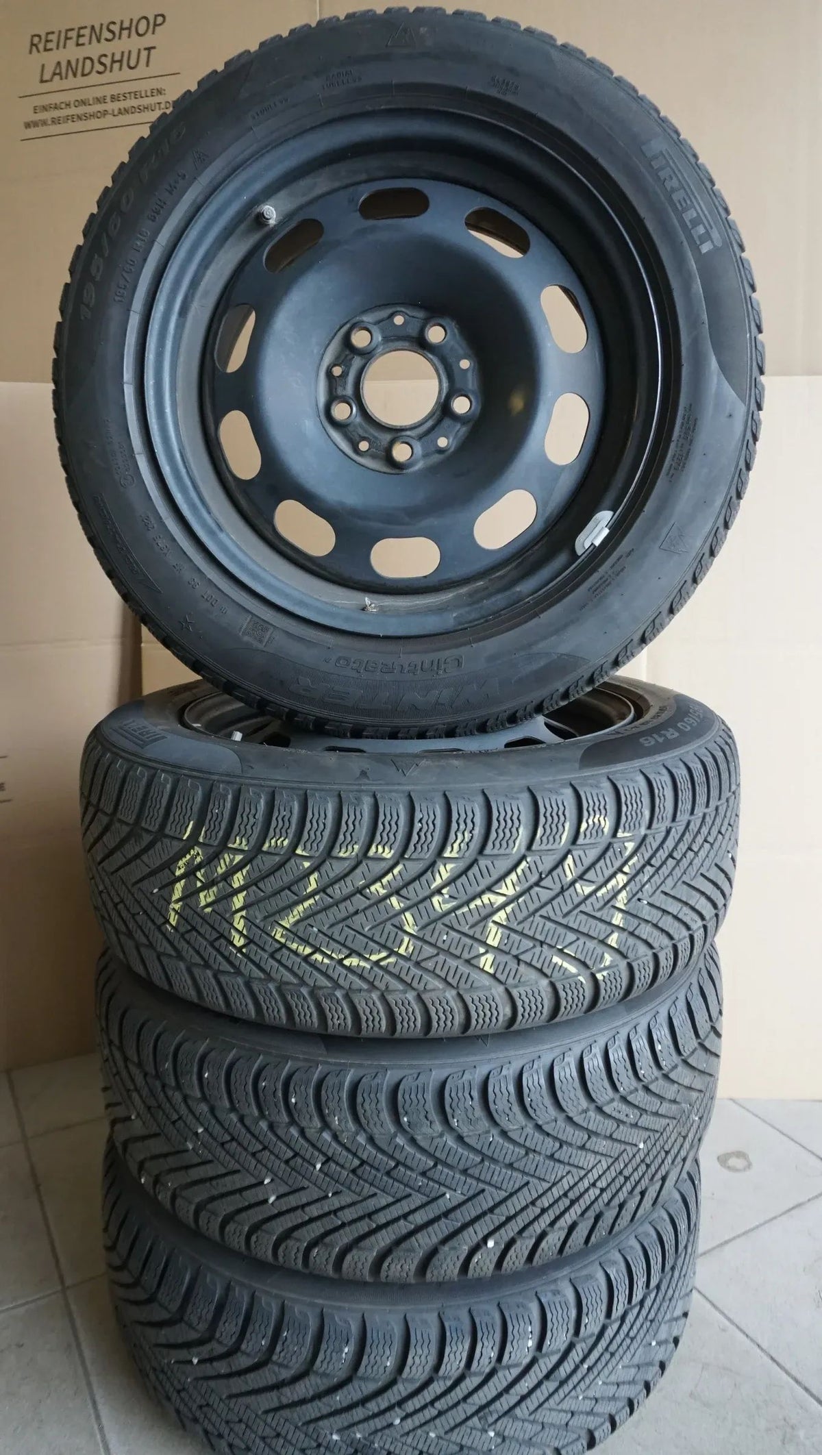 Original BMW Serie 1 F40 Serie 2 cerchi in acciaio ruote invernali pneumatici invernali 195 60 R16 6,5mm