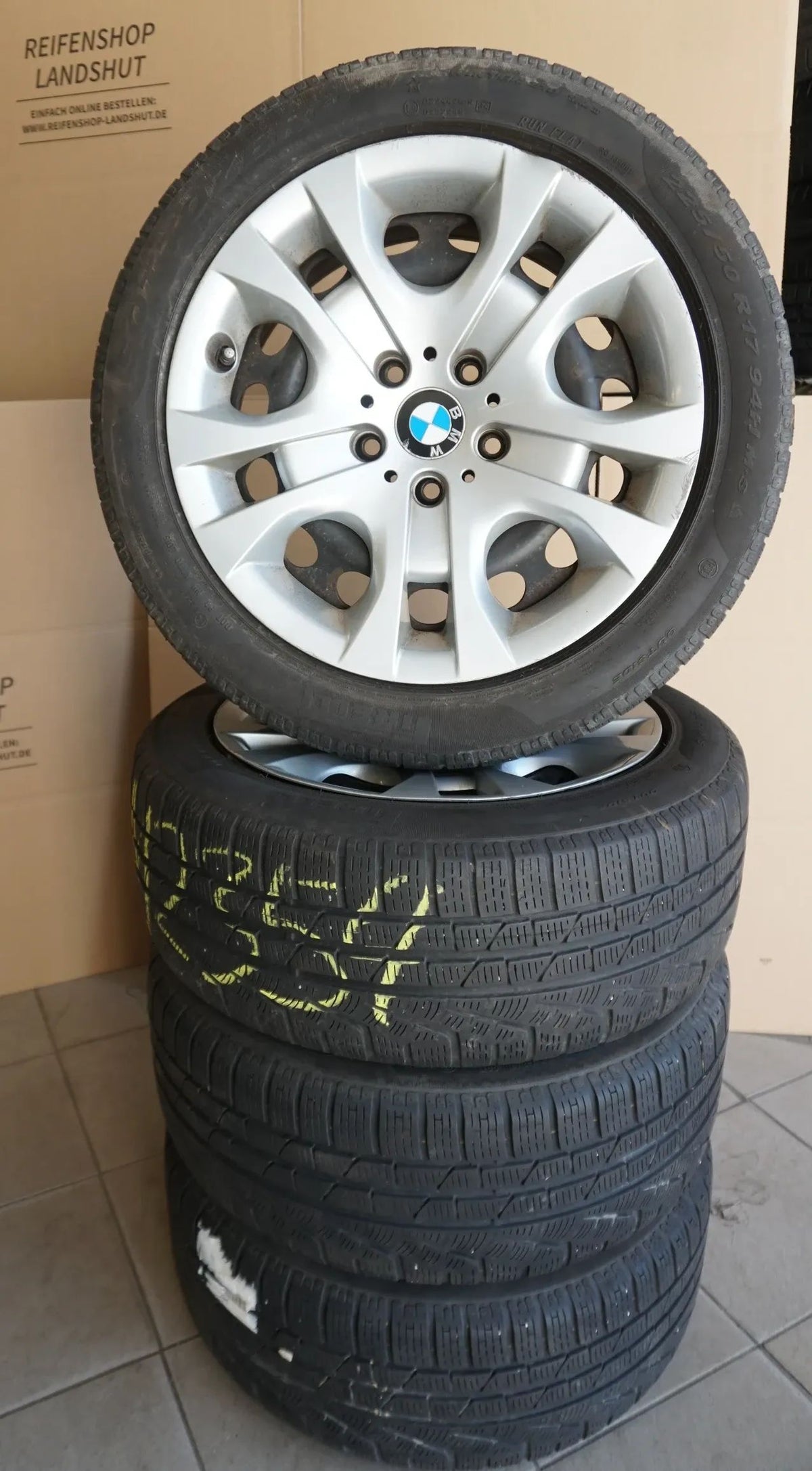 Original BMW X1 E84 jantes acier roues hiver pneus hiver 225 50 R17 94H 2015 5mm