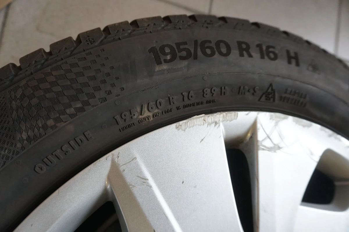 Original BMW 1er F40 2er Stahlfelgen Winterräder Winterreifen 195 60 R16 8mm RDK Detailansicht 11