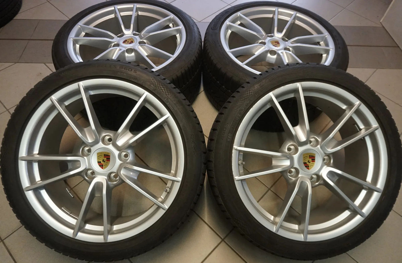 Original Porsche 911 992 19 20 Inch Alloy Wheels TOP Winter Tires Winter Wheels