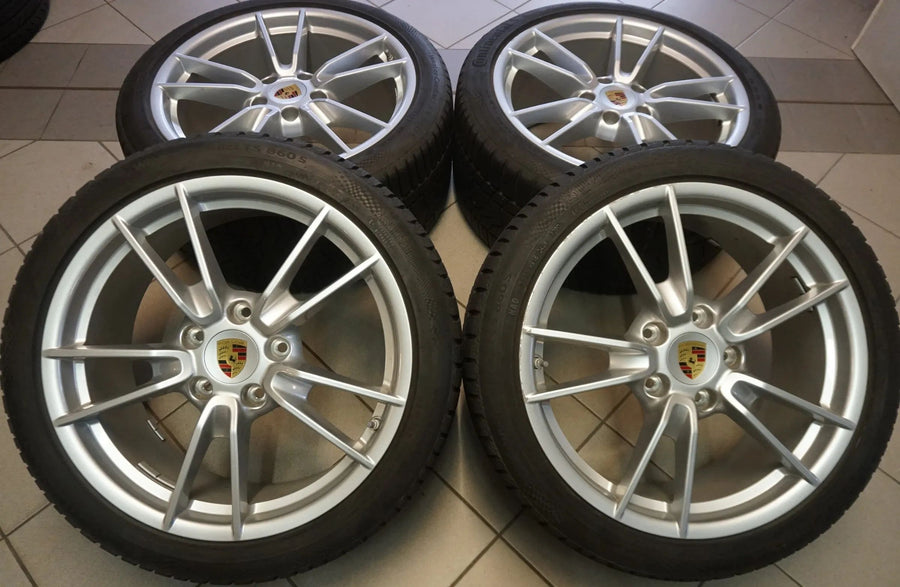 Original Porsche 911 992 19 20 Inch Alloy Wheels TOP Winter Tires Winter Wheels