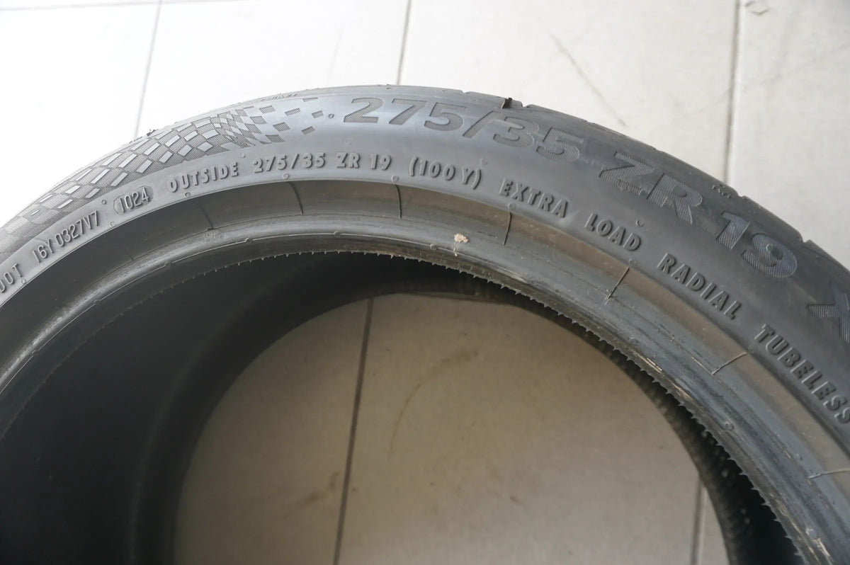 1 X 275 35 ZR19 R19 100Y Summer Tire Continental SportContact 7 2024 6.5mm Detailansicht 3
