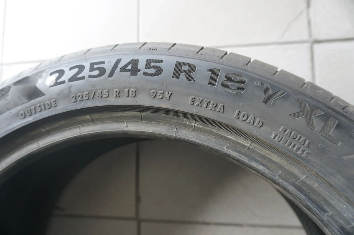 1 X 225 45 R18 95Y Sommerreifen Continental PremiumContact 6 MO 2022 7mm Detailansicht 3