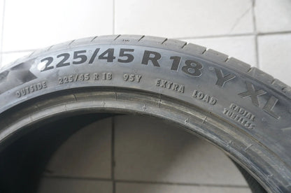 1 X 225 45 R18 95Y Sommerreifen Continental PremiumContact 6 MO 2022 7mm