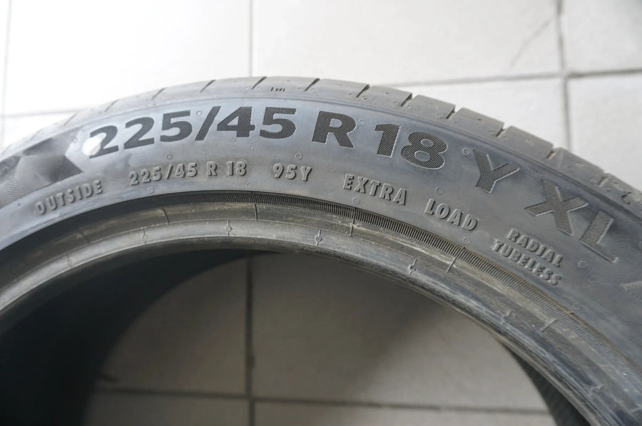 1 X 225 45 R18 95Y Sommerreifen Continental PremiumContact 6 MO 2022 7mm