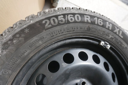 Original VW Touran II 5T Stahlfelgen Winterreifen Winterräder 205 60 R16 96H 8mm