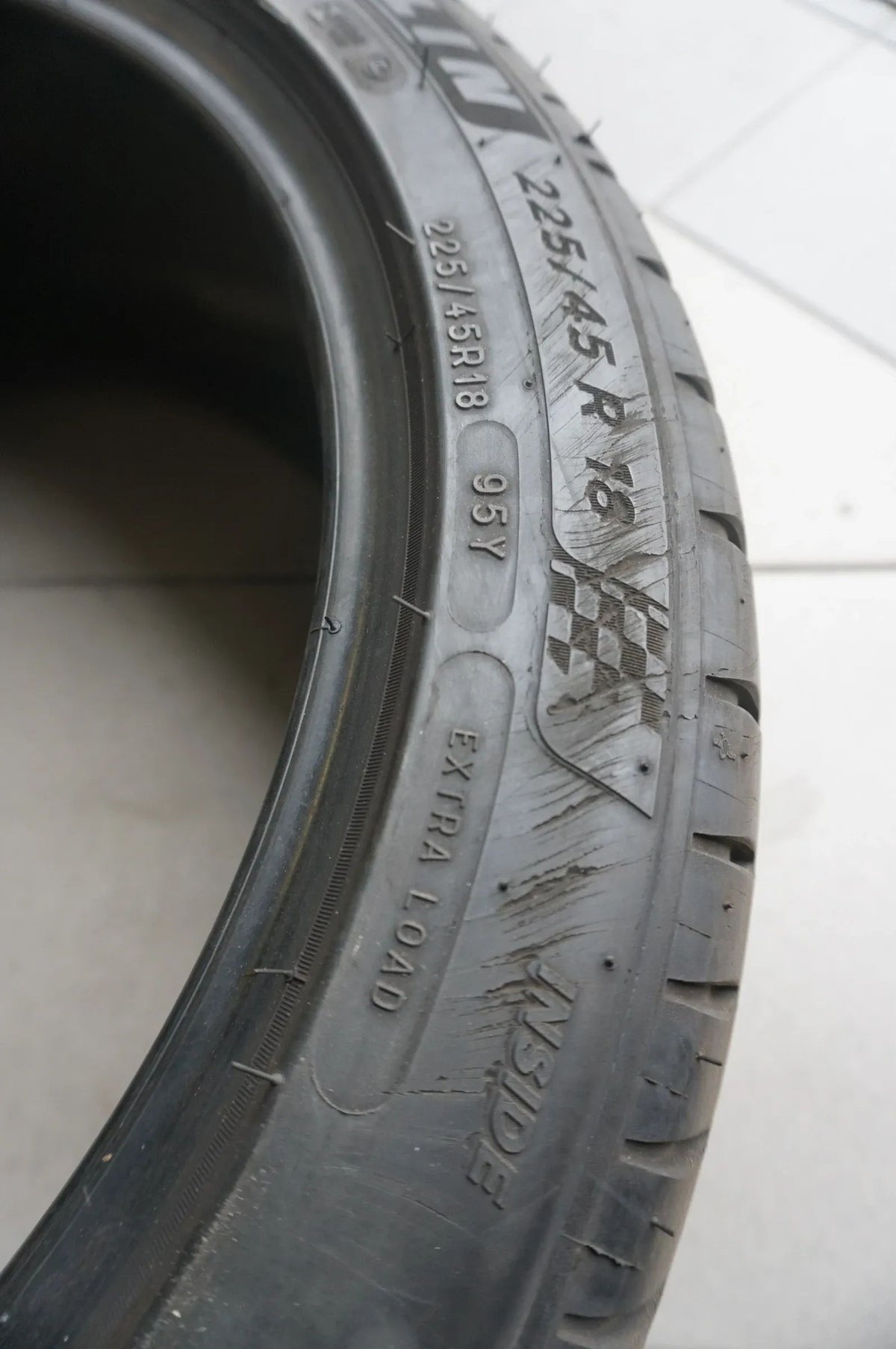 1 X 225 45 R18 95Y Summer Tyre Michelin Pilot Sport 4 ZP * RSC RunFlat 2023 6mm Detailansicht 5