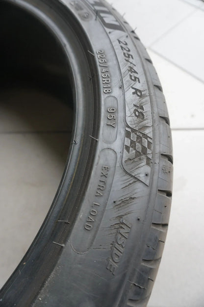1 X 225 45 R18 95Y Summer Tyre Michelin Pilot Sport 4 ZP * RSC RunFlat 2023 6mm