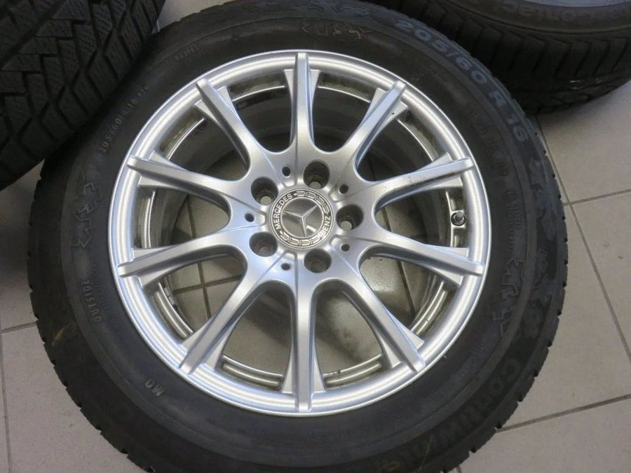 Original Mercedes C-Class W205 S205 Alloy Wheels Winter Tires 205 60 R16 7mm